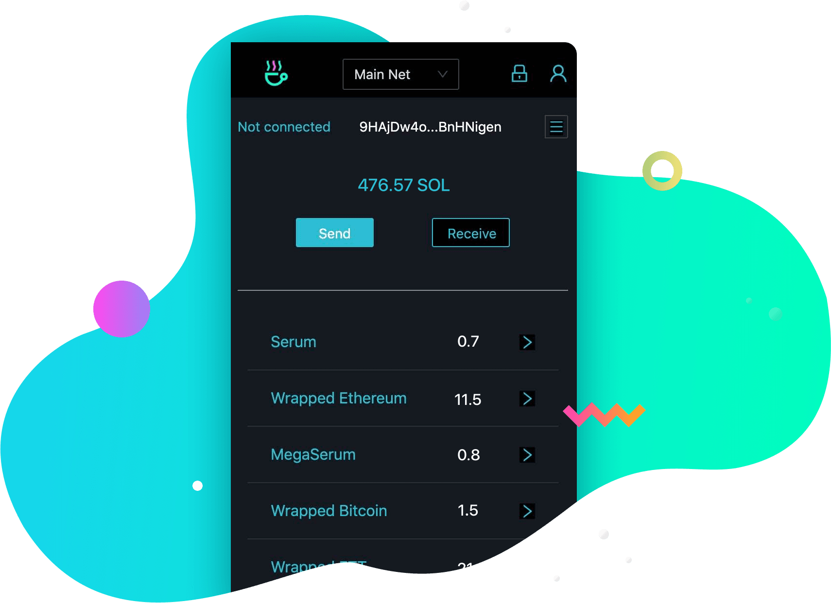 Solong wallet preview